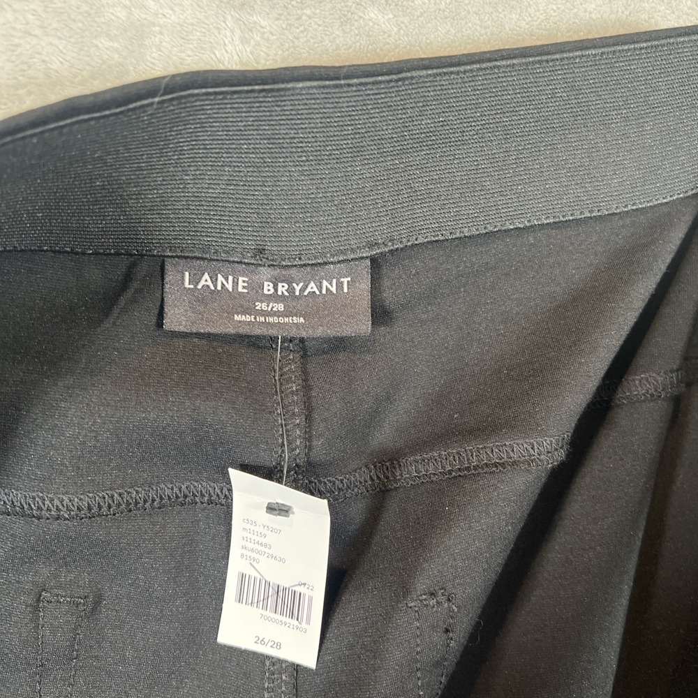 LANE BRYANT High Rise Leggings Black‎ Stretch Jegging Black Size 26/28 NWT - Picture 7 of 9